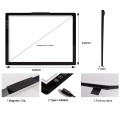 JSK A4 LED Tracing Pad Light Box Copying Drawing Board