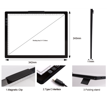 Box da disegno di copia del tampone di copia del tampone LED LED JSK A4