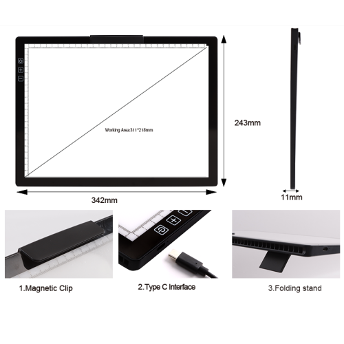 JSK A4 LED podkładka LED Light Box Kopiowanie tablicy kreślarskiej