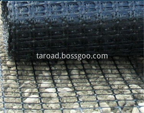 Geosynthetic materials PP biaxial geogrid for retaining wall reinforcement 