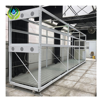MYXL Movable Vertical Hydroponic Grow Rack for Micro Greens