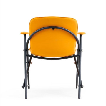 China Foldable Orange Furniture Portable Waiting Room office Chair Factory