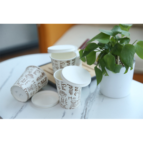 Paper Cold Cup with Lid Stackable Cold Cup Paper Lid Factory