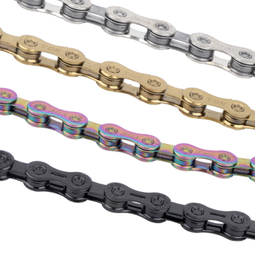 YBN Bicycle Chain: Compatible with SHIMANO for 8, 9, 10, 11, and 12 Speed MTB and Road Bikes - 116 to 126 Links