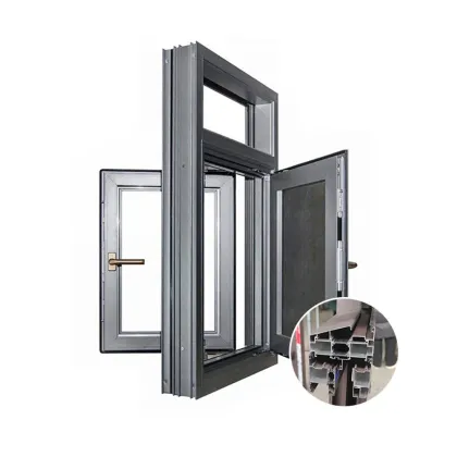 Customizable Glass Anti-Theft Casement Soundproof Windows for Houses and Villas