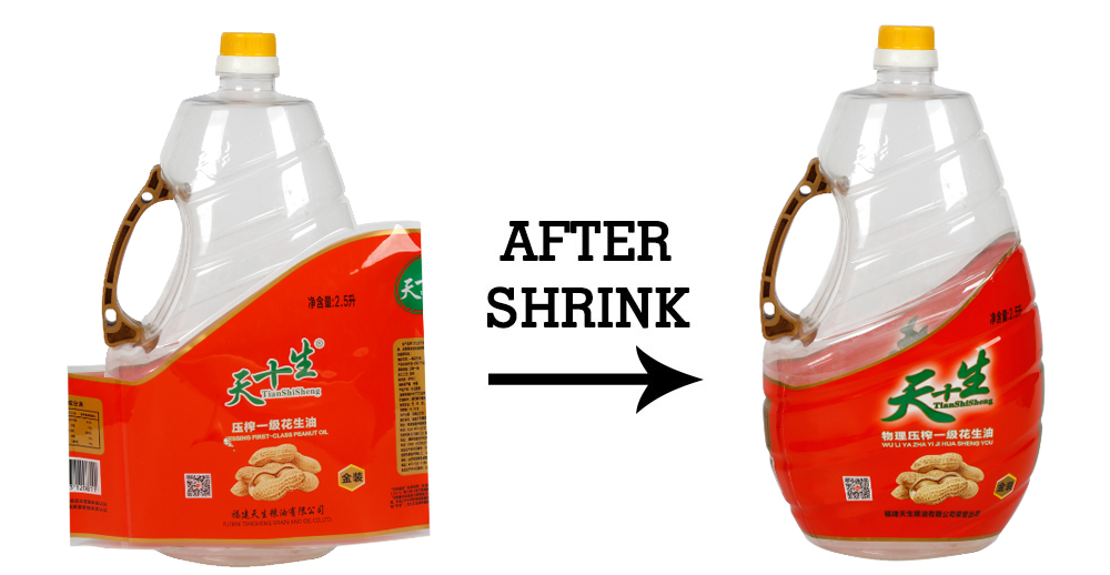 Oil Bottle Shrink Label