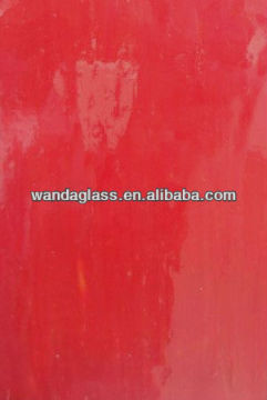 3mm cathedral glass (RED opaque glass) for decorate