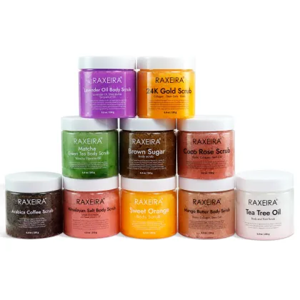 Private Label Natural Ocean Salt Scrub Exfoliating Body & Face Scrub