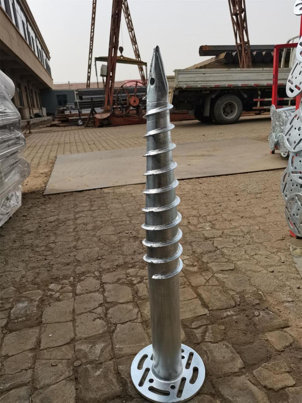 Steel Galvanized Ground Screw Foundation Spiral Pile