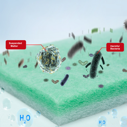 Material não tecido de algodão de filtro de tanque de peixes