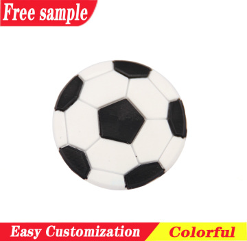 Football design PVC soft charms