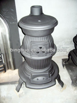 NEW POT BELLY CAST IRON STOVE 8KW