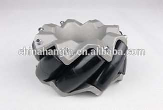 156.5mm Aluminum robot mecanum wheel