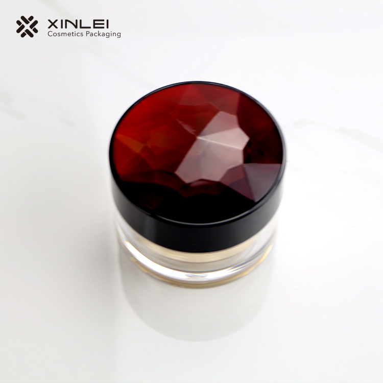 50g red cosmetic cream bottle with diamond cover