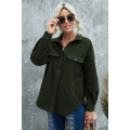 Fall Winter VNeck Long Sleeve Jacket Button Down Shirts Jackets Shacket Manufactory