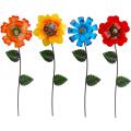 4 Pack Flower Garden Stakes Decor