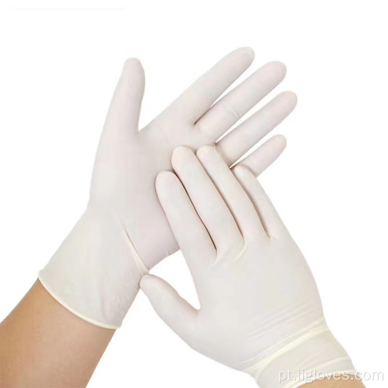 Luvas de látex de proteção contra proteção à mão de borracha descartáveis