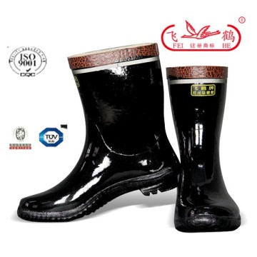 CHINA feihe half heel rubber boots men/rain boots over shoe