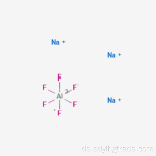 chemische Formel von Kryolith