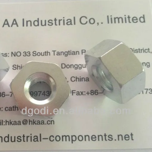 chian dongguan manufacturer hex shape bolt nut