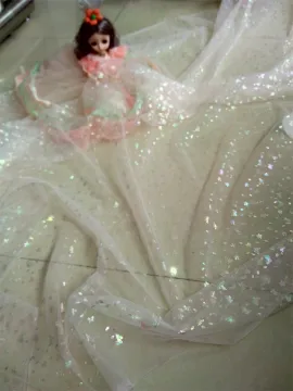 100% nylon mesh metallic for garden child cloth