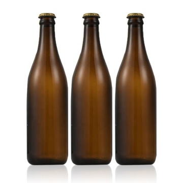 Bottiglie di birra ambra belga all'ingrosso 11 once - bottiglie di birra di vetro vuote con berretti, etichette e design del logo