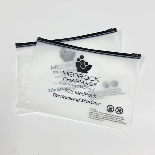 Custom Poly Zip Packaging Bag with Horizontal Zipper