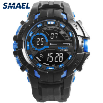 smael men LED digital clock wristwatches golden electronic
