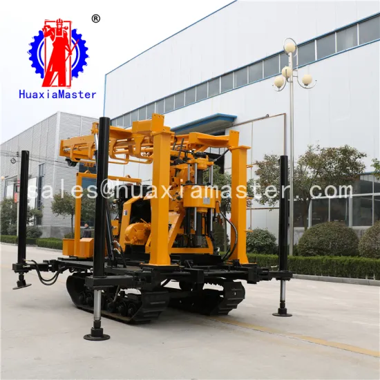 XYD-200 crawler hydraulic core drilling rig / 75-300mm maximum opening diameter / safe and reliable