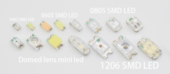 Mini smd led 0402 0805 0603 1206