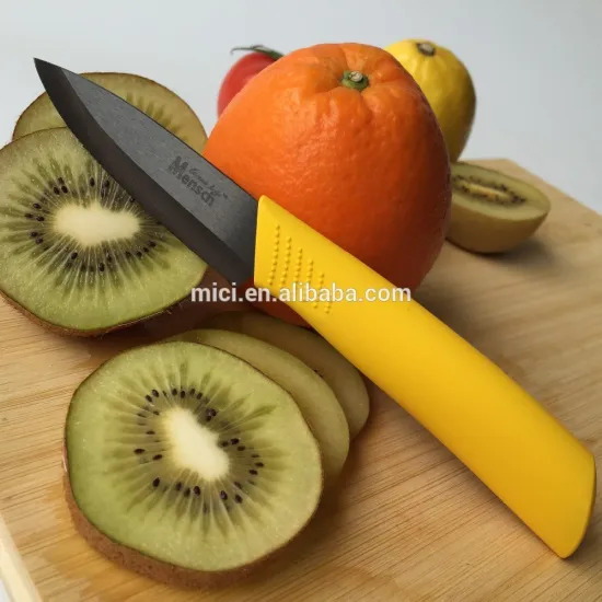 3 inch BLACK ceramic knife/Colorful handle/china factory