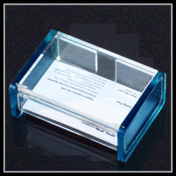 blue acrylic card holder,simple acrylic business card holder,business card display stand