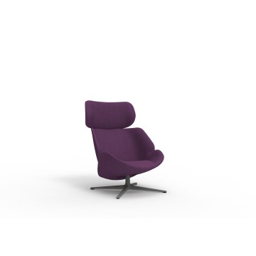 Nordic Single Armchair Soft Teddy Fabric Metal Legs Leisure Lounge Chair for Office Room