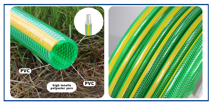 3 layers structures pvc braid hose