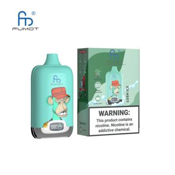 Fumot 디지털 박스 12000 퍼프 LED 화면이있는 일회용 vape