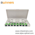 8 พอร์ตกล่องต่อสายไฟเบอร์ออปติก SC LC FTTH