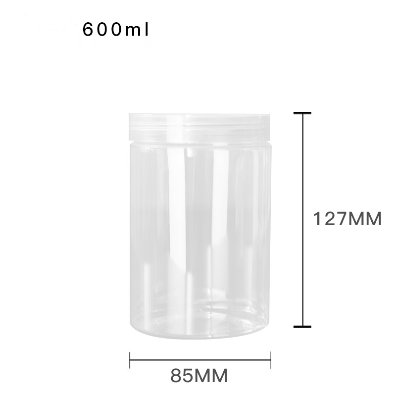 Plastic Jars Clear Lids