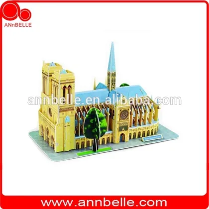 DIY 3D puzzle Notre Dame De Paris (France)