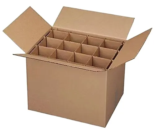 wholesale 6 bottles red wine packaging carton custom printing shipping whiskey beer corrugated box