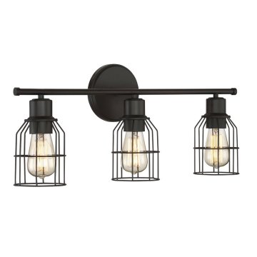 Matt Black 3-Light Bathroom Vanity Light Wall Sconce Fixtures