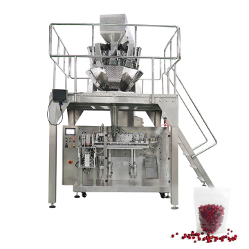 Automatische DOYPACK -Füll- und Granulate -Verpackungsmaschine für Kaffeebohnen, Süßigkeiten, Samen und Körner