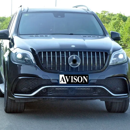 Mercedes-Benz GL 2013-2015 Car Body Kits and PP Bumpers Upgrade to GLS63 with Front Bumper Grilles