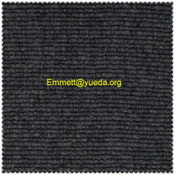 Charcoal black melange colour chunky jacquard knit boiled wool fabric for overcoat
