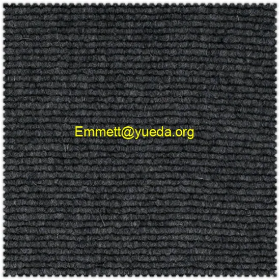 Charcoal black melange colour chunky jacquard knit boiled wool fabric for overcoat
