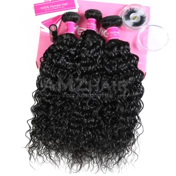 Unprocessed Natural Water Curly Wave Human Hair Bundles Raw Vietnamese Virgin Cuticle Aligned Hair Weave Extensions Double Drawn