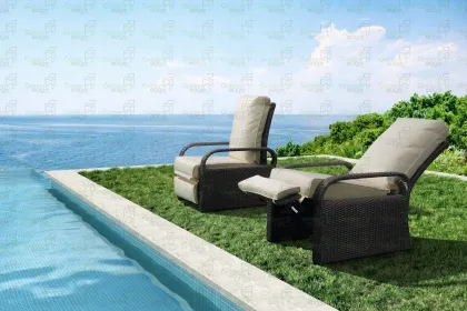 Adjustable garden outdoor lounger Sun Bed