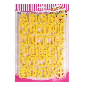 34pcs Alphabet Letter and Number Cake Cutter Set for Baking and Decorating