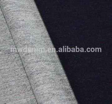 2016 Indigo French Terry Knitting wholesale jean fabric