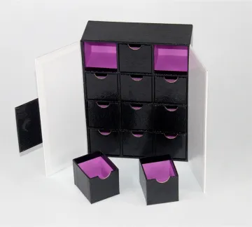 12 drawers black/purple Advent Calendar Gift Box