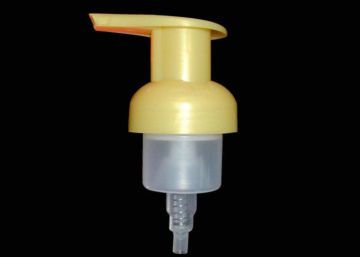 13mm - 28mm Yellow Pp Plastic Fine Manual Aerosol Foaming Soap Pump For Cosmetic Package